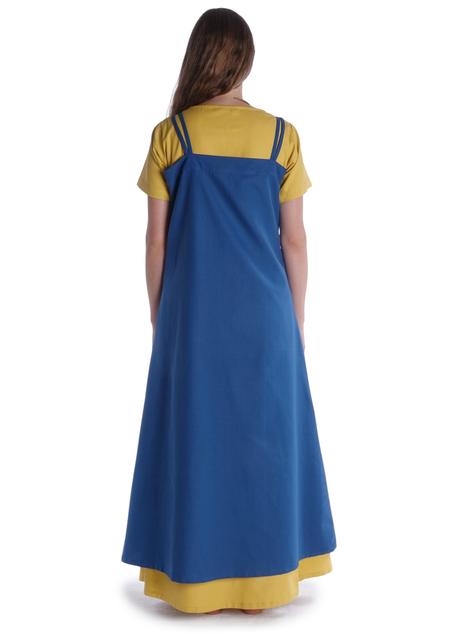Wikinger Überkleid Urd in Königsblau Rückansicht
