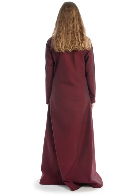 Wikinger Kleid Svava in Rot Rückansicht