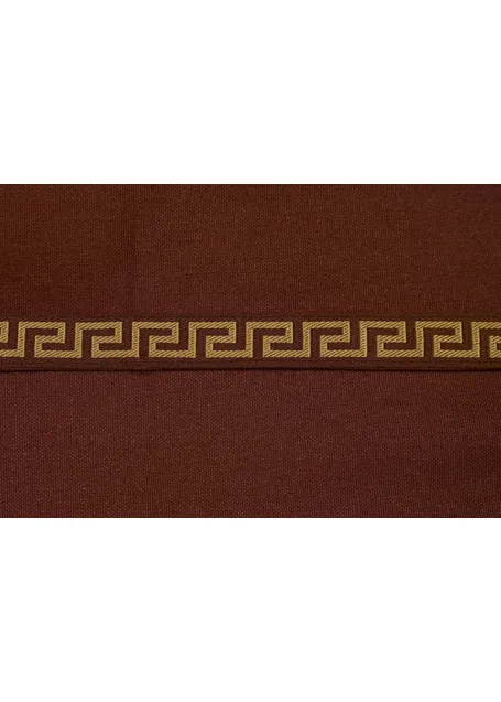 Mittelalter Kopftuch Florimel in Braun Detailansicht 2