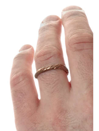 Mittelalter Ring Helenos aus Kupfer in Frontansicht 5