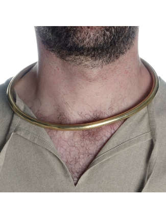 Wikinger Halsring (Torque) Diomedes aus Messing in Frontansicht 6