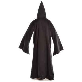 Mittelalter Mantel Tankanis in Schwarz Rückansicht 2