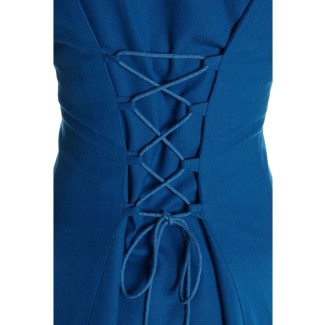 Mittelalter Kleid Peronella in MISSING: royalblue-lightblue Detailansicht 2