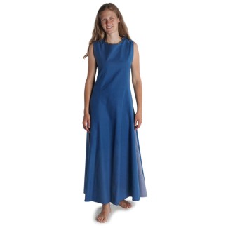 Mittelalter Kleid Peronella in MISSING: royalblue-lightblue Frontansicht