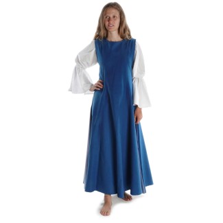 Mittelalter Kleid Peronella in MISSING: royalblue-lightblue Frontansicht 2