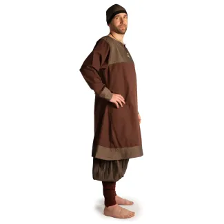 Wikinger Tunika Erik in MISSING: brown-fb-brown-black Seitenansicht