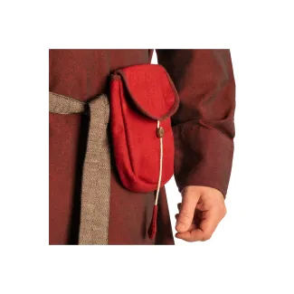 Wikinger Tasche Maris in Rot Seitenansicht