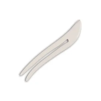 Wikinger Haarnadel Sira aus Knochen in Beige Frontansicht