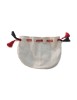 Mittelalter Almosenbeutel Kyot 9X13 cm in Beige Frontansicht 2