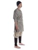 Mittelalter Strick Urian aus Baumwolle in Beige Seitenansicht