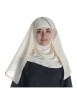 Mittelalter Velan Hildegard in Beige-Schwarz Detailansicht 4