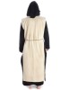 Mittelalter Skapulier Vivianz in Beige Rückansicht