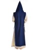 Mittelalter Skapulier Kriemhild in Blau Rückansicht