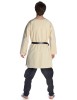 Mittelalter Tunika Siegfried mittel in Beige Rückansicht