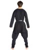 Mittelalter Tunika Siegfried mittel in Schwarz Rückansicht