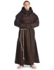 Mittelalter Kutte Halzebier (Set) in Braun Frontansicht 2