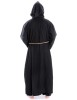 Mittelalter Mittelalterkutte Heimrich in Schwarz Rückansicht