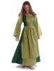 Mittelalter Kleid Liebgart in MISSING: lightgreen-green Frontansicht 3
