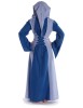 Mittelalter Kleid Liebgart in MISSING: royalblue-lightblue Rückansicht