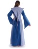 Mittelalter Kleid Liebgart in MISSING: royalblue-lightblue Rückansicht 2