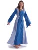 Mittelalter Kleid Liebgart in MISSING: royalblue-lightblue Frontansicht 2