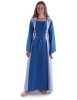 Mittelalter Kleid Liebgart in MISSING: royalblue-lightblue Frontansicht 4