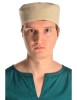 Mittelalter Kappe Machorel in Beige Frontansicht
