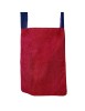 Mittelalter Tasche Iring aus Baumwolle in Blau-Rot Detailansicht 2