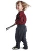Mittelalter Kinder Hose Sigestab in Schwarz Seitenansicht