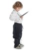 Mittelalter Kinder Hose Sigestab in Schwarz Seitenansicht 2
