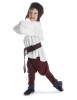 Mittelalter Kinder Hose Sigestab in Rot Seitenansicht