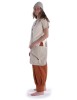 Mittelalter Tasche Larie in Beige Frontansicht 7