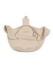 Mittelalter Tasche Egil in Beige Detailansicht 3