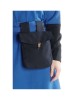 Mittelalter Tasche Widia in Schwarz Frontansicht 5
