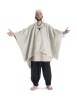 Mittelalter Umhang Bragi in Beige Frontansicht