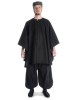 Mittelalter Umhang Amire in Schwarz Frontansicht 2