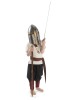 Mittelalter Gürtel Buri in Braun Seitenansicht 3