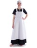 Mittelalter Kleid Hrist in Schwarz Frontansicht 4