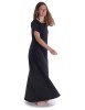 Mittelalter Kleid Hrist in Schwarz Seitenansicht 2