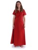 Mittelalter Kleid Hrist in Feuerrot Frontansicht 2