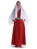 Mittelalter Kleid Hrist in Feuerrot Frontansicht 5