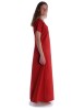 Mittelalter Kleid Hrist in Feuerrot Seitenansicht
