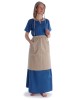 Mittelalter Kleid Hrist in Hellblau Frontansicht 5