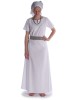 Mittelalter Kleid Hrist in Weiß Frontansicht 2