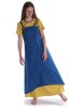 Mittelalter Kleid Hrist in Gelb Frontansicht 4