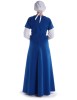 Mittelalter Kleid Nereja in Königsblau Rückansicht 2