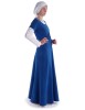 Mittelalter Kleid Nereja in Königsblau Seitenansicht 3