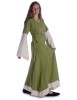 Mittelalter Kleid Saelde in Hellgrün Seitenansicht 2