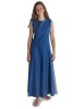 Mittelalter Kleid Peronella in MISSING: royalblue-lightblue Frontansicht