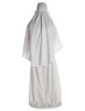 Mittelalter Kleid Fiammetta in Weiß Rückansicht 2
